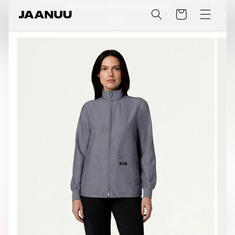 Jaanuu Ceri Essential 6-Pocket Scrub Jacket Limited Edition 
Like New